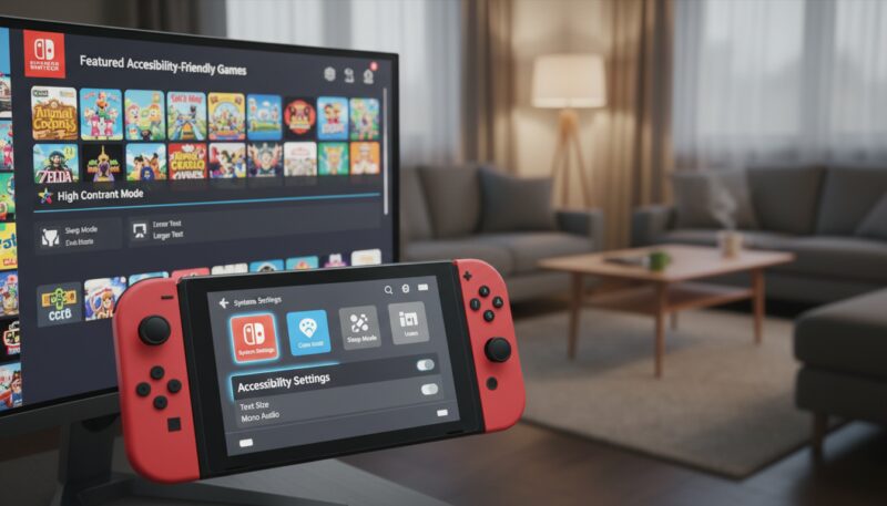 nintendo switch interfejs i opcije pristupačnosti